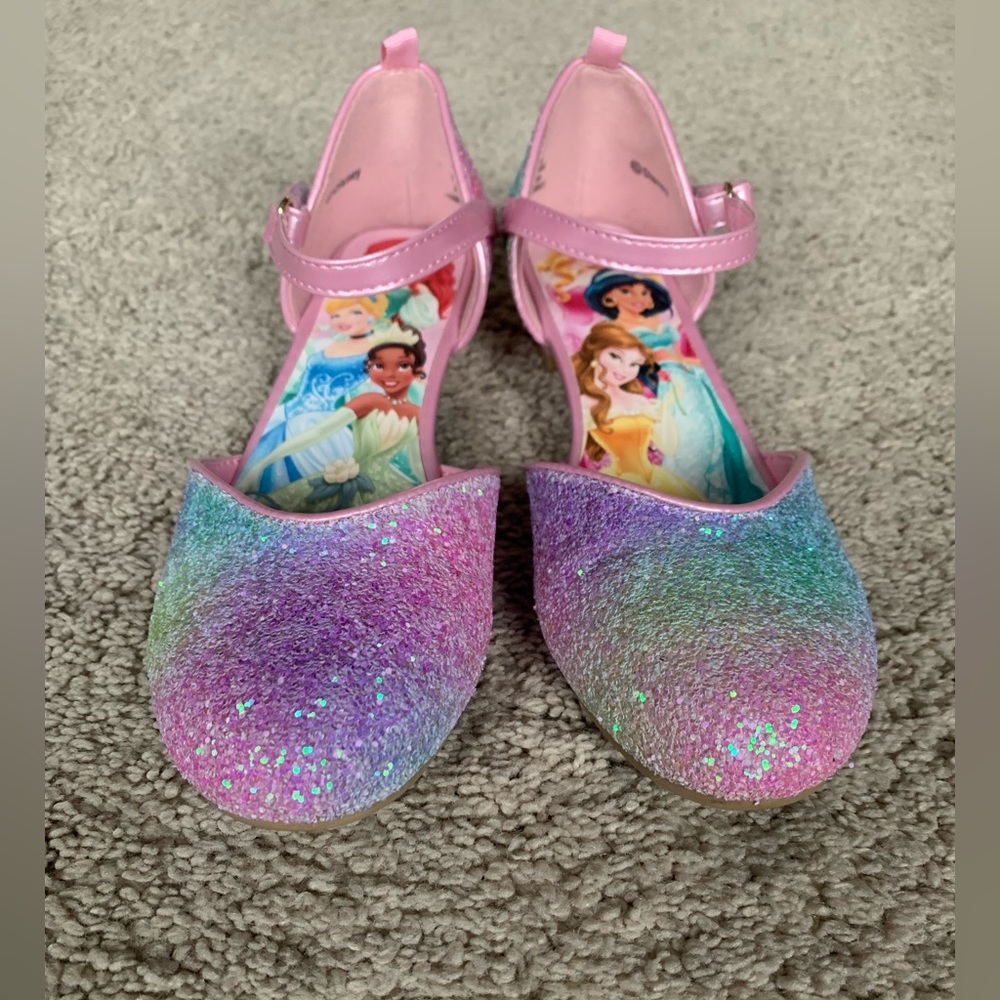 Disney Princess Glitter Rainbow Ombré Heels
